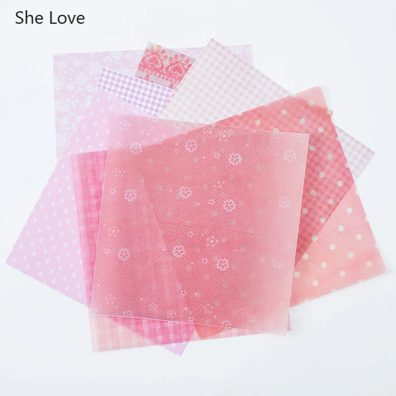 01 She Love 8 шт. винтажная Цветочная веленевая писчая бумага без самоклеящейся фоновой бумаги наклейки для скрапбукинга DIY ремесленные товары, карточка для изготовления - Цвет: 01