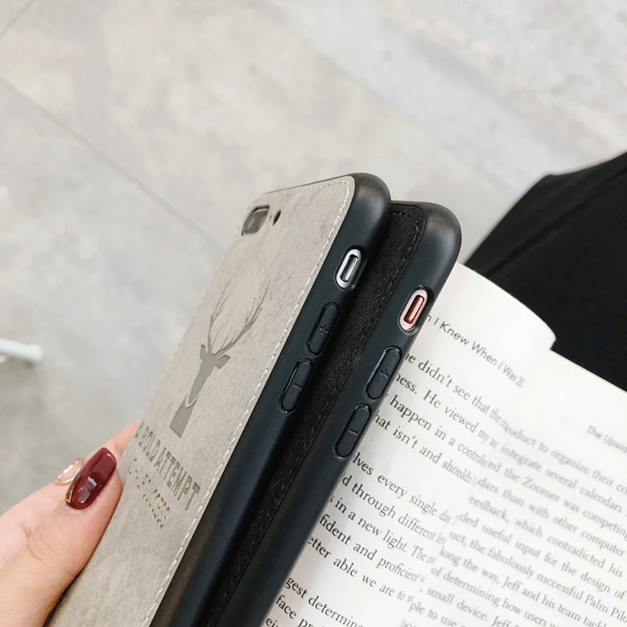Олень чехол для Samsung Галактики J4 J6 A6 плюс 2018 Note 9 8 S8 S9 J7 J3 J5 2017 J330 J530 J730 мягкая ткань