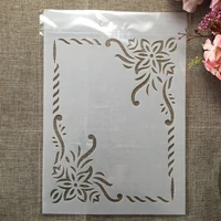 a4 29cm black rectangle mail frame diy layering stencils wall painting scrapbook coloring embossing album decorative template
