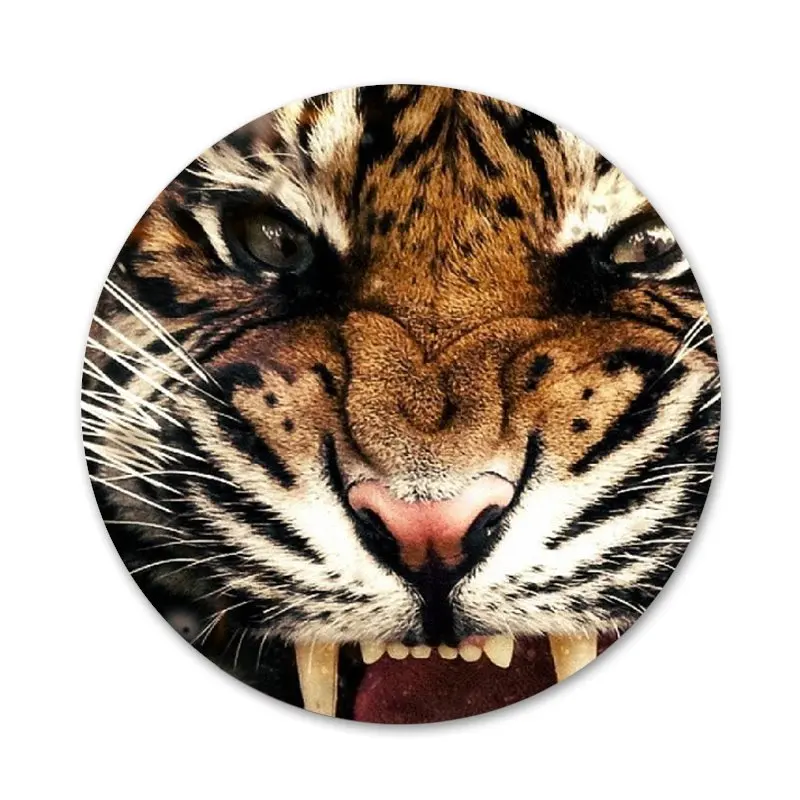 Значки с тигром 58 мм для фотографий|Значки| |