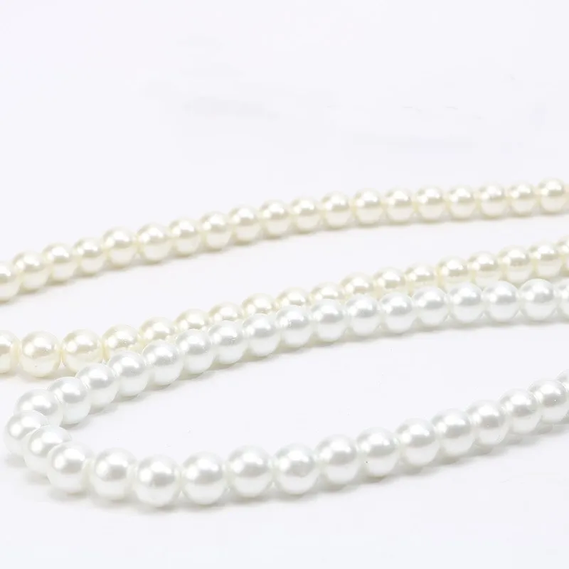 Жемчужные ожерелья для женщин цепь с искусственным жемчугом ожерелье колье