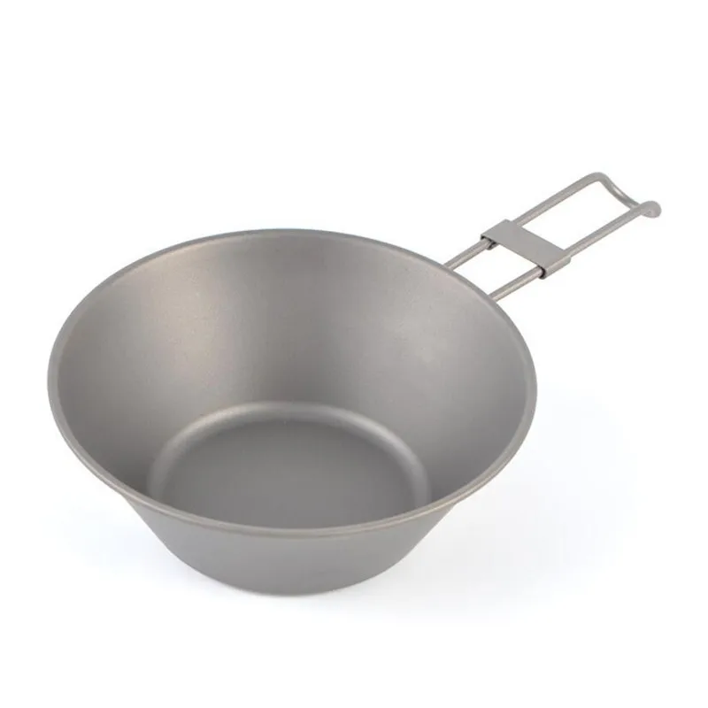 

Pure Titanium Folding Bowl Folding Cup 300ML Taper Cup Customizable Logo