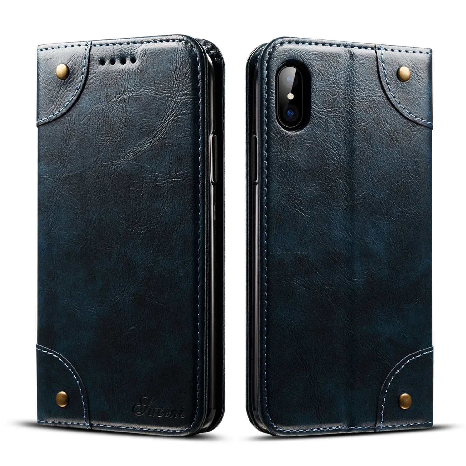 Роскошный деловой чехол-кошелек из натуральной кожи для Iphone X XS XR 8 7 6S Plus, винтажный флип-чехол, кожаный чехол для Iphone 11 Pro Max
