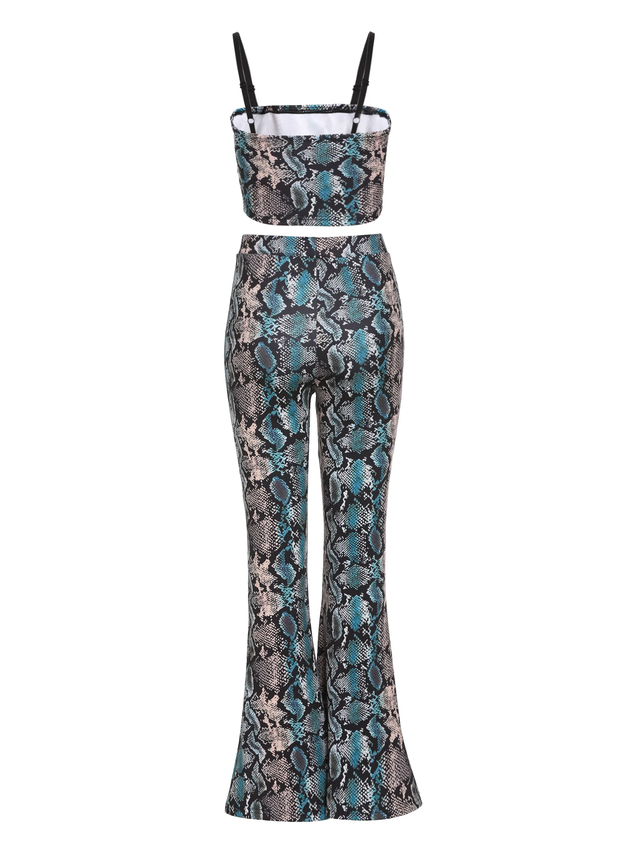 Модный повседневный комплект из двух предметов привлекательный женский Яркий