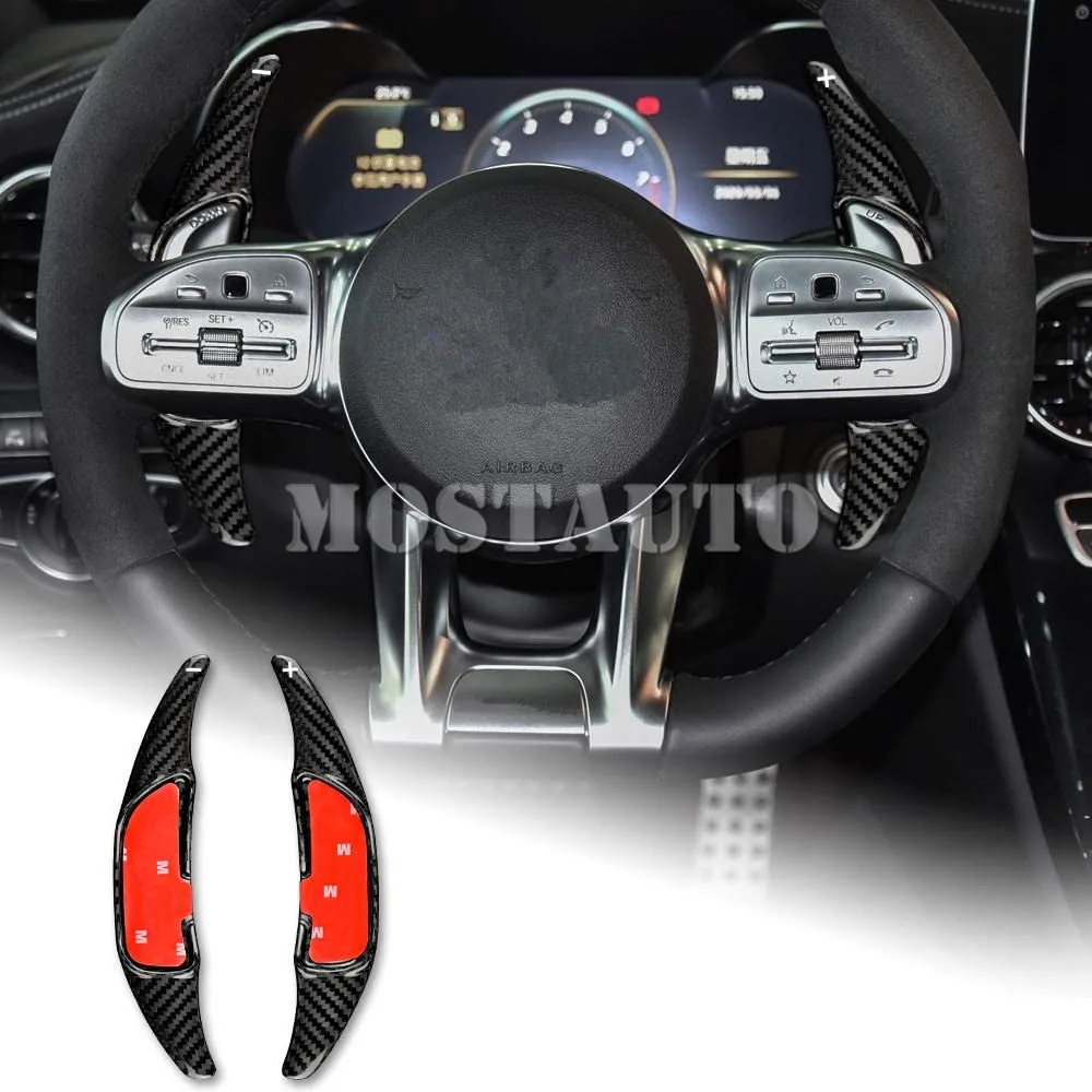 Для Benz AMG A45 C63 E63 CLA45 S65 G63 CLS63 GLA45 GLC GLS63 SL63 рычаг переключения рулевого колеса из