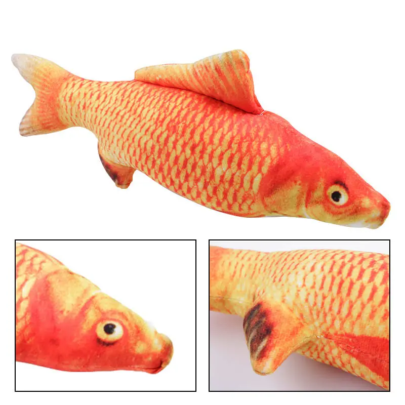 Игрушка для домашних животных кошек игрушки имитация травы карпа забавная