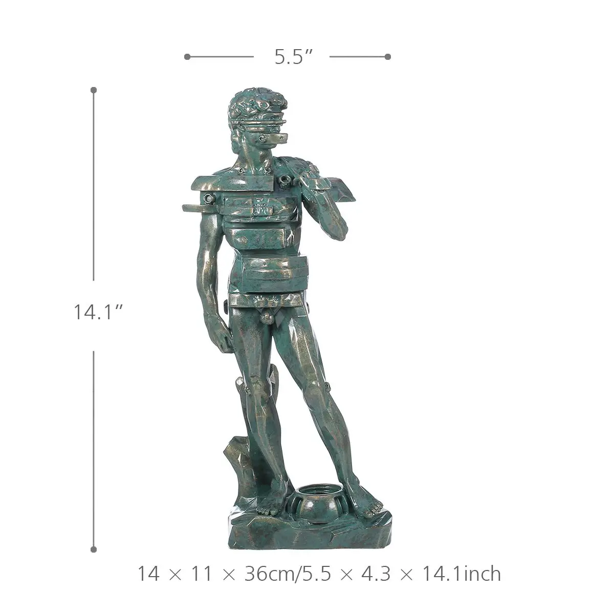 Скульптура Давид с ящиком скульптура из смолы домашний декор современное