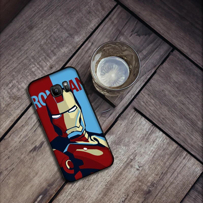 Мягкий силиконовый чехол для телефона super hero iron man Samsung Galaxy S6 S8 Edge S7 S9 Plus S10 S10E Note 9 8 |