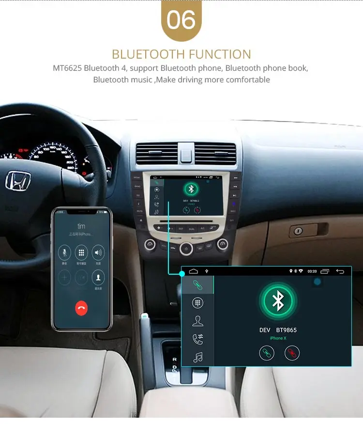 LJDA 7 дюймов 2 Дина fndroid 10 Автомобильный DVD плеер для Honda Accord 2003 2004 2005 2006 2007 Радио Аудио WI-FI Canbus gps навигации BT