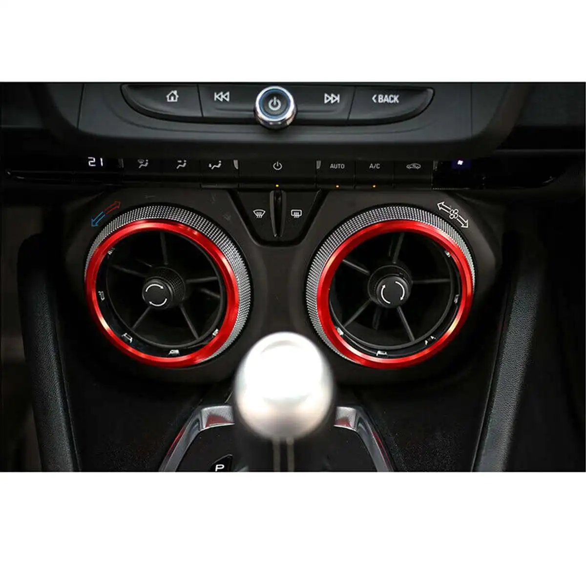 

Air Condition Air Vent Outlet Ring Decor Cover Trim Decoration For Chevrolet Camaro 2017+ Accessories Interior 4pcs Decorate Car