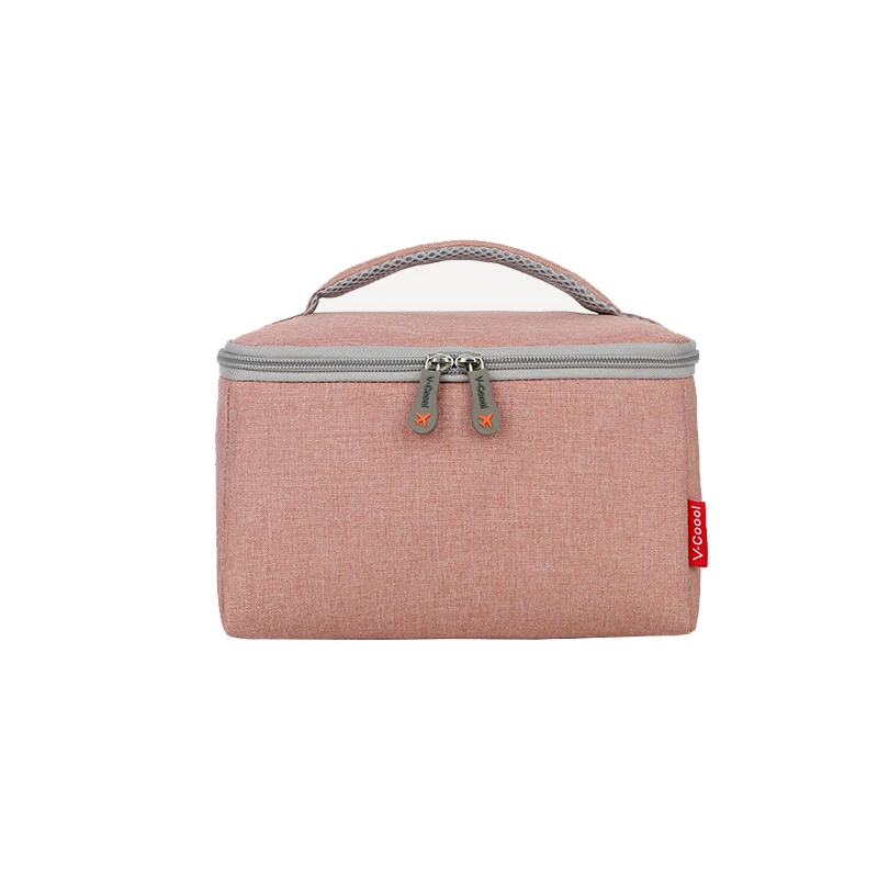 pink bag V-Coool простая изолированная сумка для детской бутылочки держатель для хранения молока свежего хранения Ланч-бокс Водонепроницаемая термо сумка-холодильник сумки DEO - Цвет: pink bag
