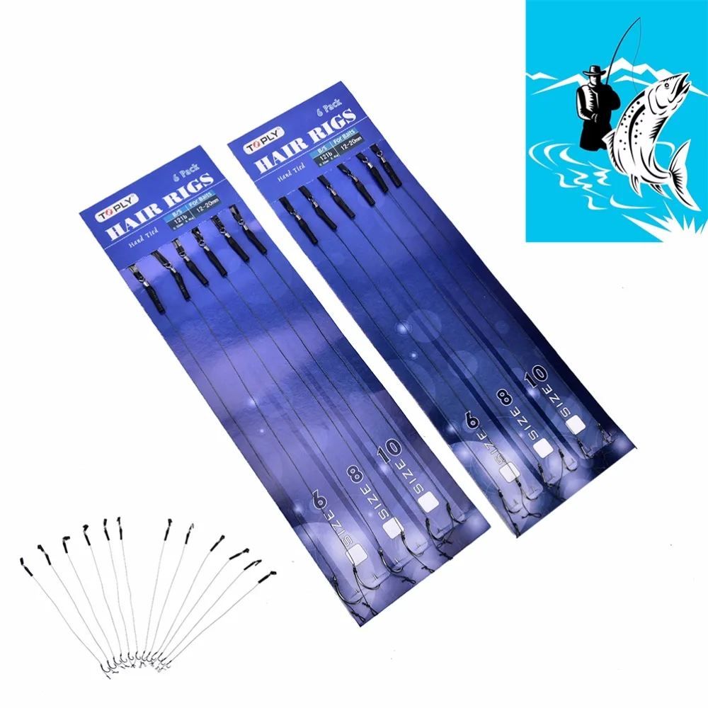 

Рыболовные аксессуары 6 шт./компл. #6 #8 #10, рыболовные снасти, плетеная нить, изогнутый рыболовный крючок с леской для ловли карпа