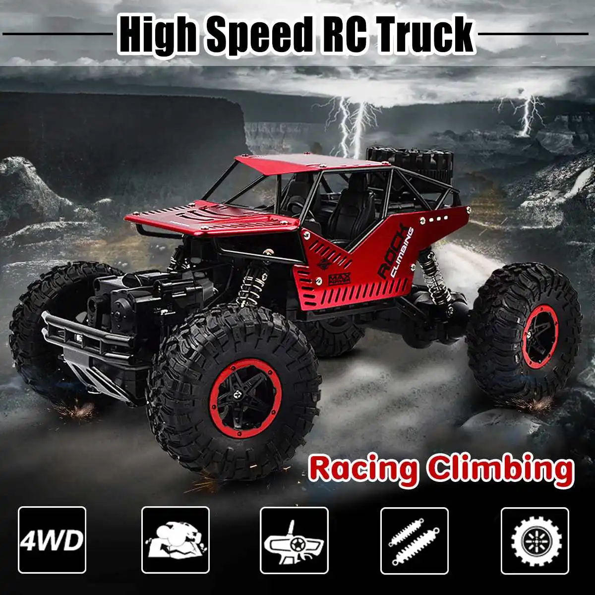4WD электрический RC автомобиль Рок Гусеничный пульт дистанционного управления игрушки автомобили на радиоуправлении led 4x4 привод внедорожные Игрушки для мальчиков Детский подарок