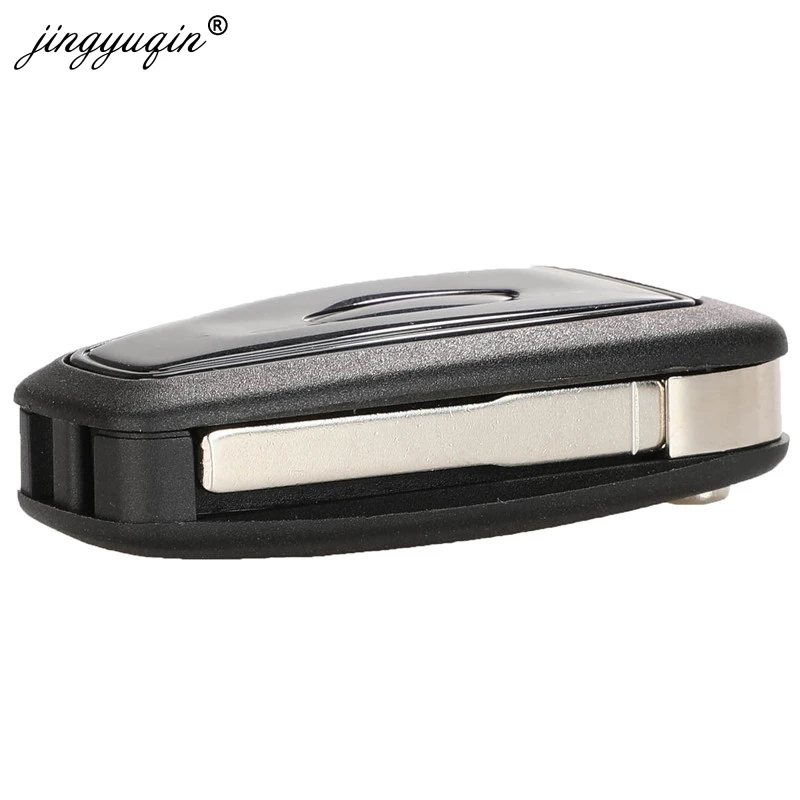 Корпус ключа Jingyuqin с кнопками Flip Folding Remote для автомобилей Ford Focus Mondeo Fiesta 2013 с лезвием HU101.