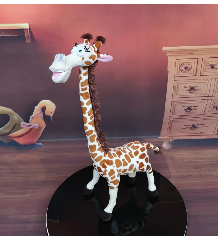 

about 45cm movie figure Madagascar Melman plush toy cartoon giraffe soft doll birthday gift w0347