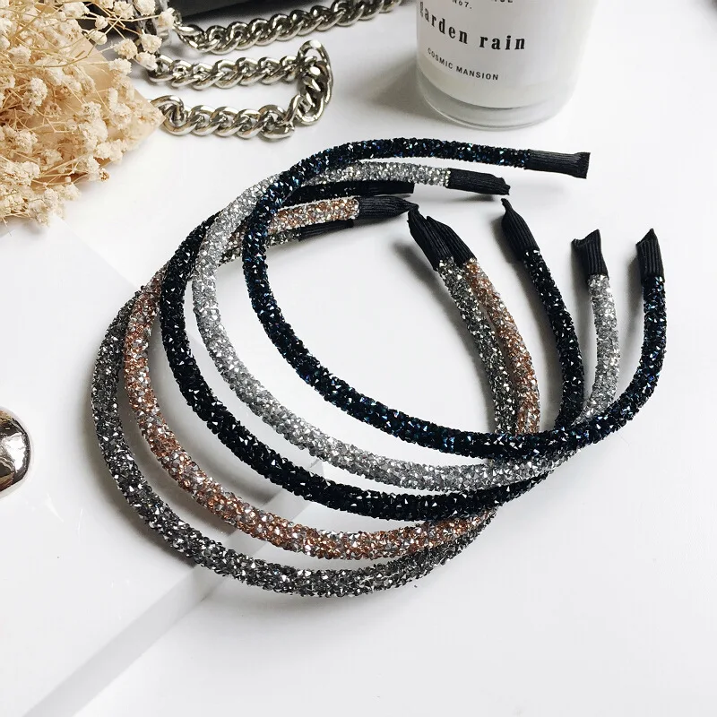 Ободок стразы для волос Блестящий Женский элегантный обруч с кристаллами