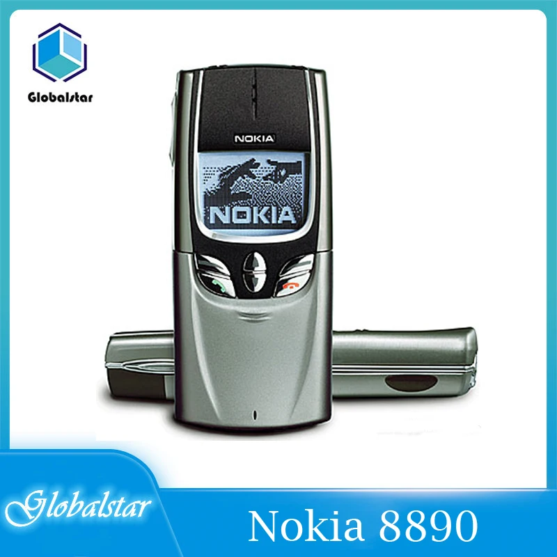 

Nokia 8890 refurbished Original Unlocked GSM Classic Slider Phone + Battery + Charger Refurbished Free Shipping