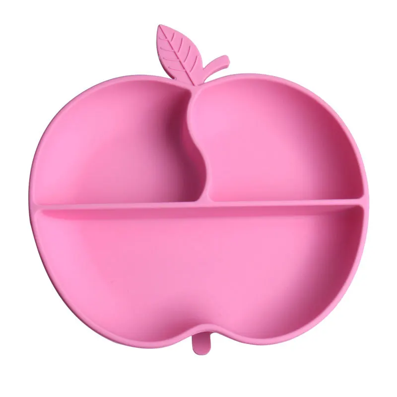 Детская силиконовая обеденная тарелка интегрированная присоска тренировочная