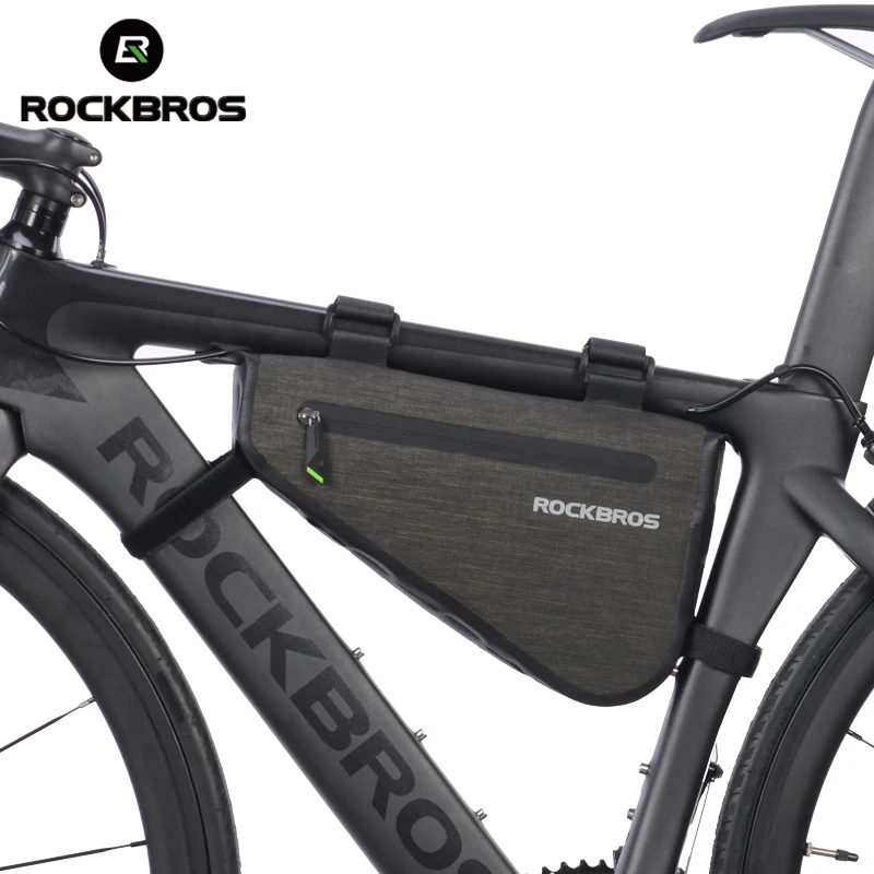 ROCKBROS непромокаемая велосипедная сумка большой емкости MTB Дорожная каркасная сумка треугольная сумка Водонепроницаемая велосипедная сумка Паньер аксессуары
