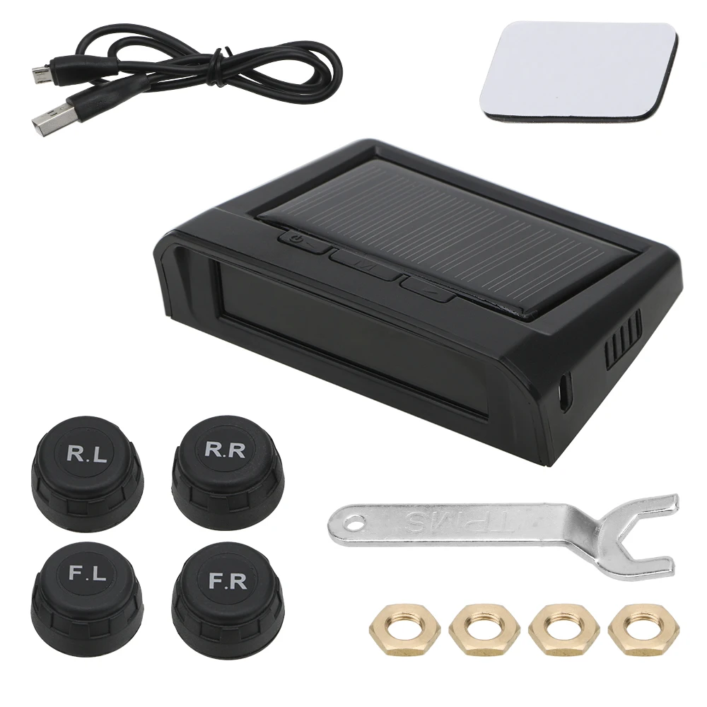 Система контроля давления в шинах TPMS с ЖК-дисплеем и солнечной батареей |