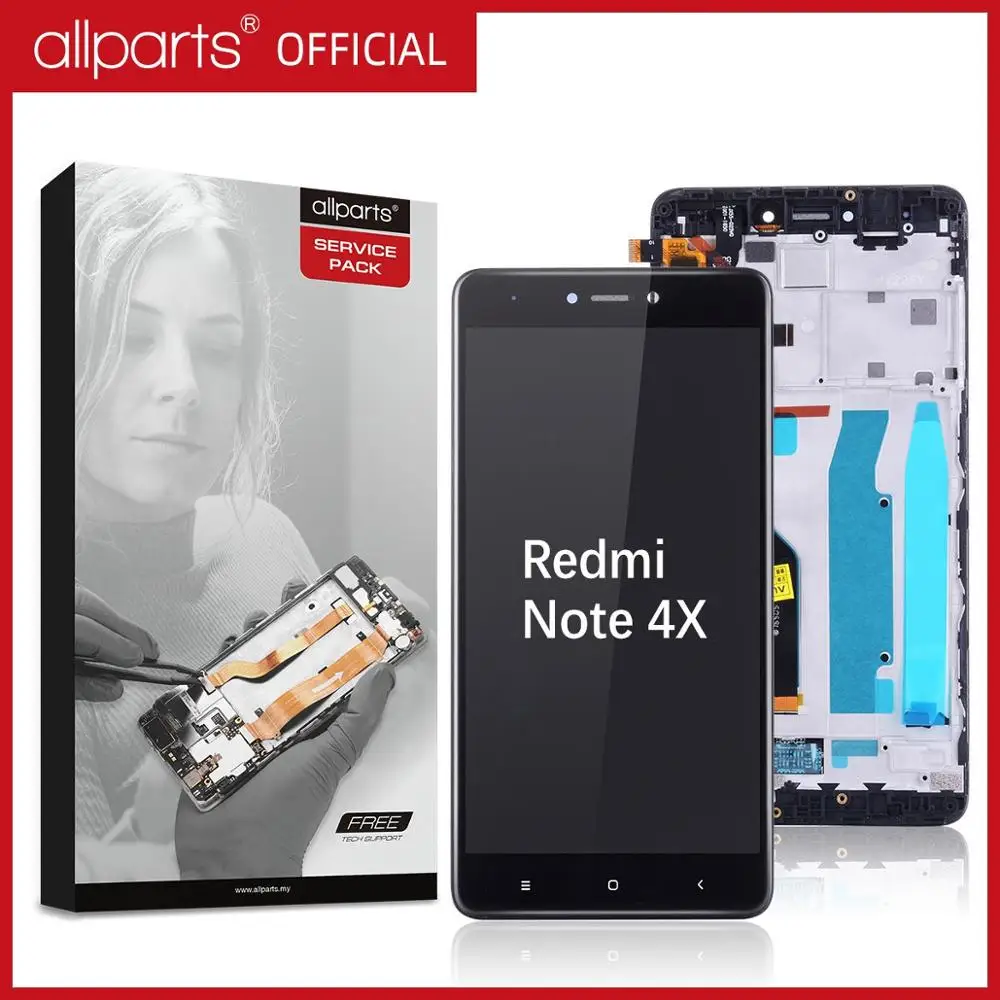 Snapdragon 625 Дисплей для XIAOMI Redmi Note 4X LCD в сборе с тачскрином на рамке Оригинал