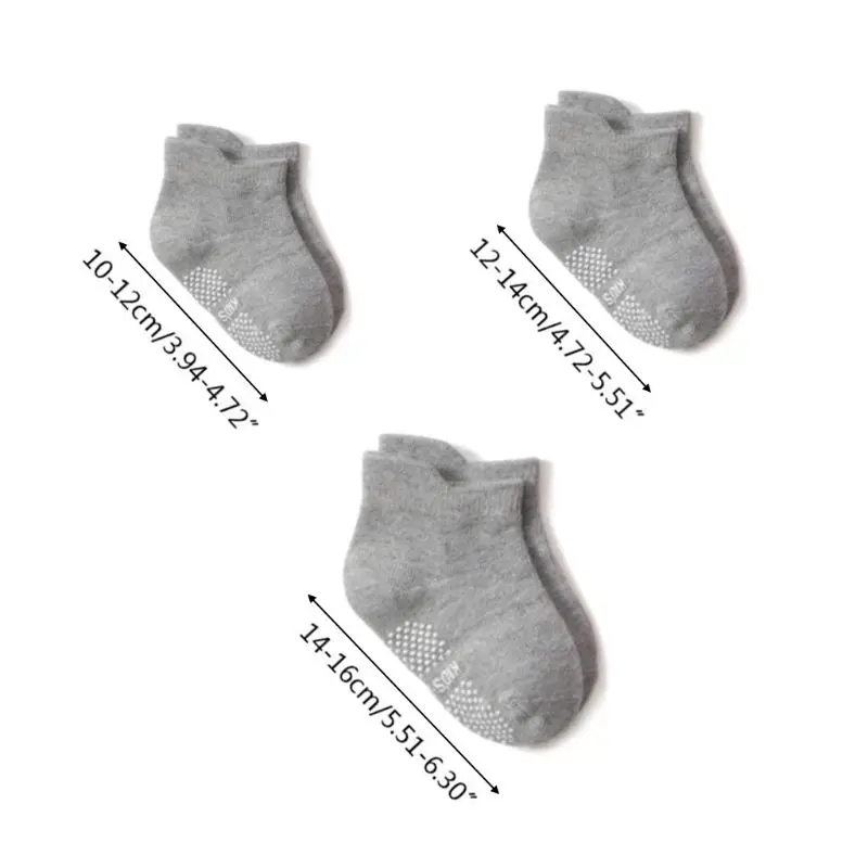 

12 Pair/Set Stripe Interval Toddler Baby Sports Cotton Socks Comfortable Anti Slip Socks for 0-24 Months Boys Girls