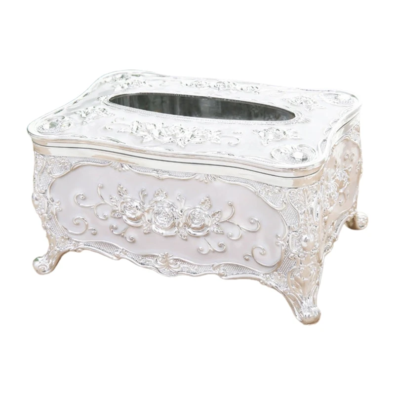 

Acrylic Tissue Box Universal Luxury European Paper Rack Office Table Accessories 53CB