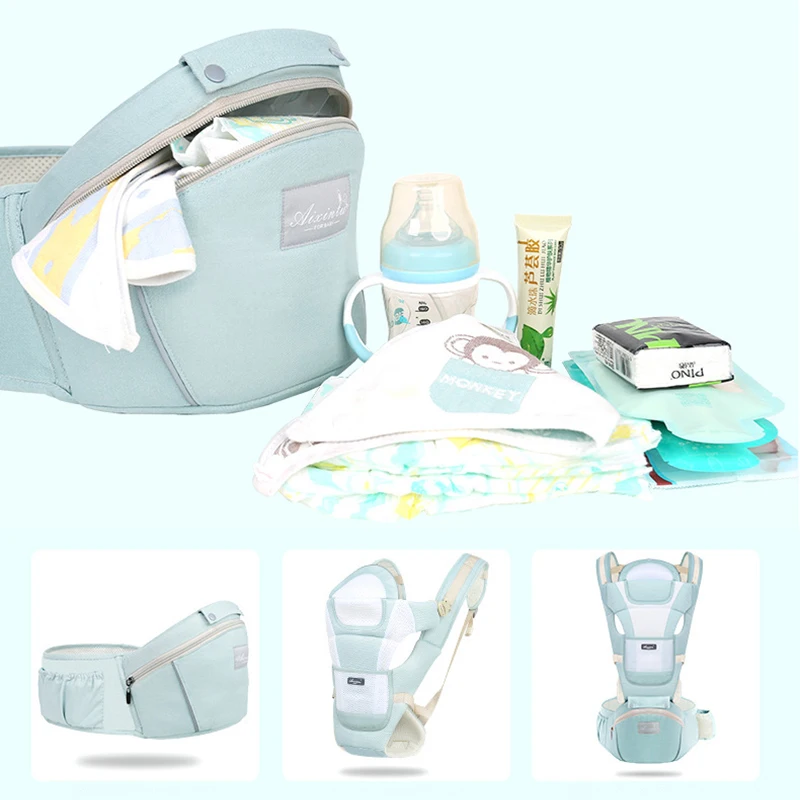 Слинг для новорожденных 3 в 1 Воздухопроницаемый рюкзак на талию слинг сумка 0 36