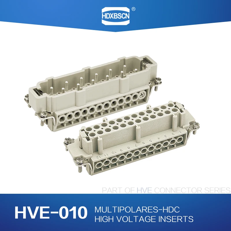 Сверхмощные разъемы высокого напряжения вставки HDC HVE 010|Соединители| |