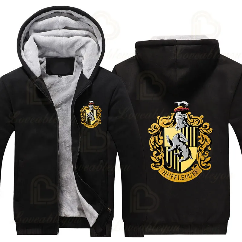 

Wizardry Harriy Style Cosplay Costume Hoodies Autumn Tracksuit Sweatshirt Men's Sport Noctilucous Winter Collar Cap Zipper Hoody