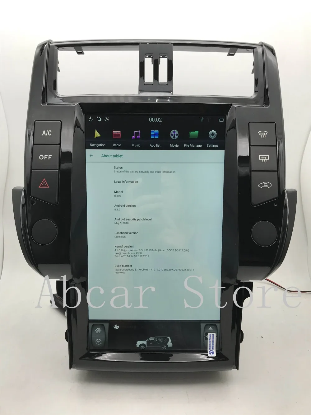 13,6 ''Tesla стиль Android 8,1 ips автомобильный dvd-плеер gps навигация для Toyota Land Cruiser Prado 150 радио