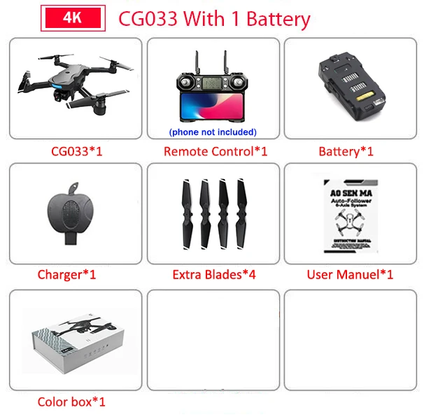 1b CB CG033 бесщеточный FPV Квадрокоптер с 4K UHD Wifi Gimbal камера RC вертолет складной Дрон gps Дрон детский подарок VS F11 ZEN K1 - Цвет: 1b CB