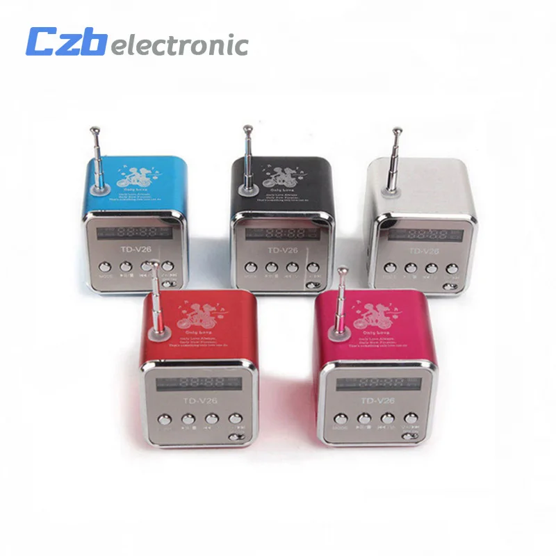 Портативный мини динамик с поддержкой MP3 FM радио Micro TF SD стереозвук для ноутбука и