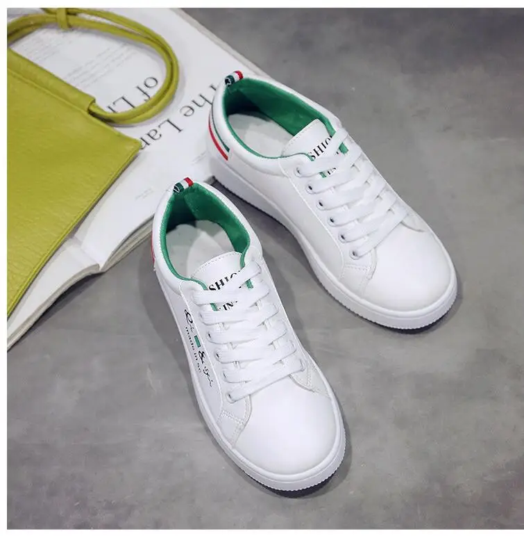 Женские туфли на плоской подошве белые модные в Корейском стиле весна 2019 | Обувь