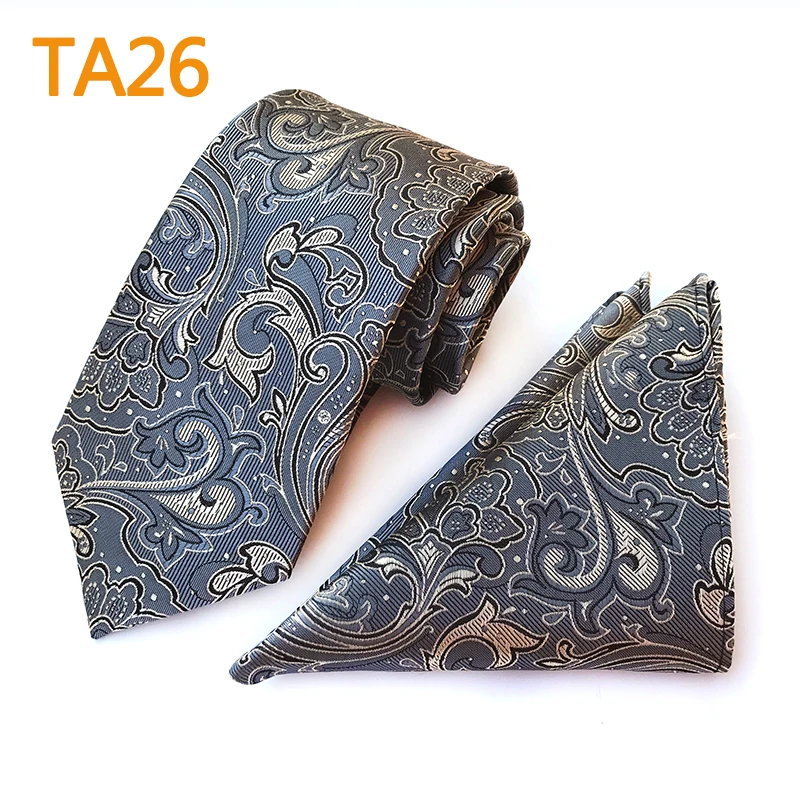 

Men's Ties Set Elegant Floral Necktie Pocket Square Sets Dropshipping