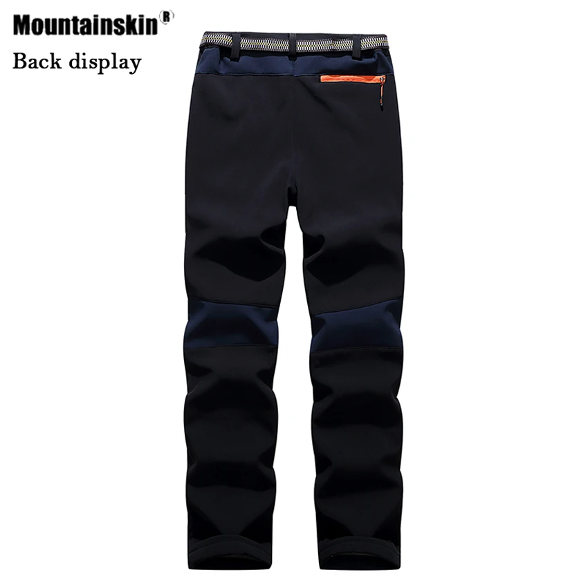 Mountainskin/мужские и женские Зимние флисовые штаны из флиса для пеших прогулок