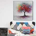 Граффити красочное дерево уличное искусство холст печать Картина Настенная картина гостиная Современное украшение дома плакат