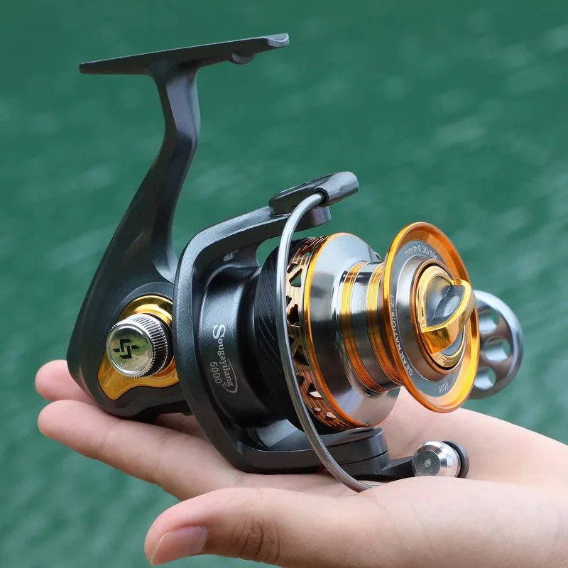 

Sougayilang 4000-7000 Series Innovative Water Resistance Spinning Reel 15KG Max Drag Power Fishing Reel for Carp Pike Fishing