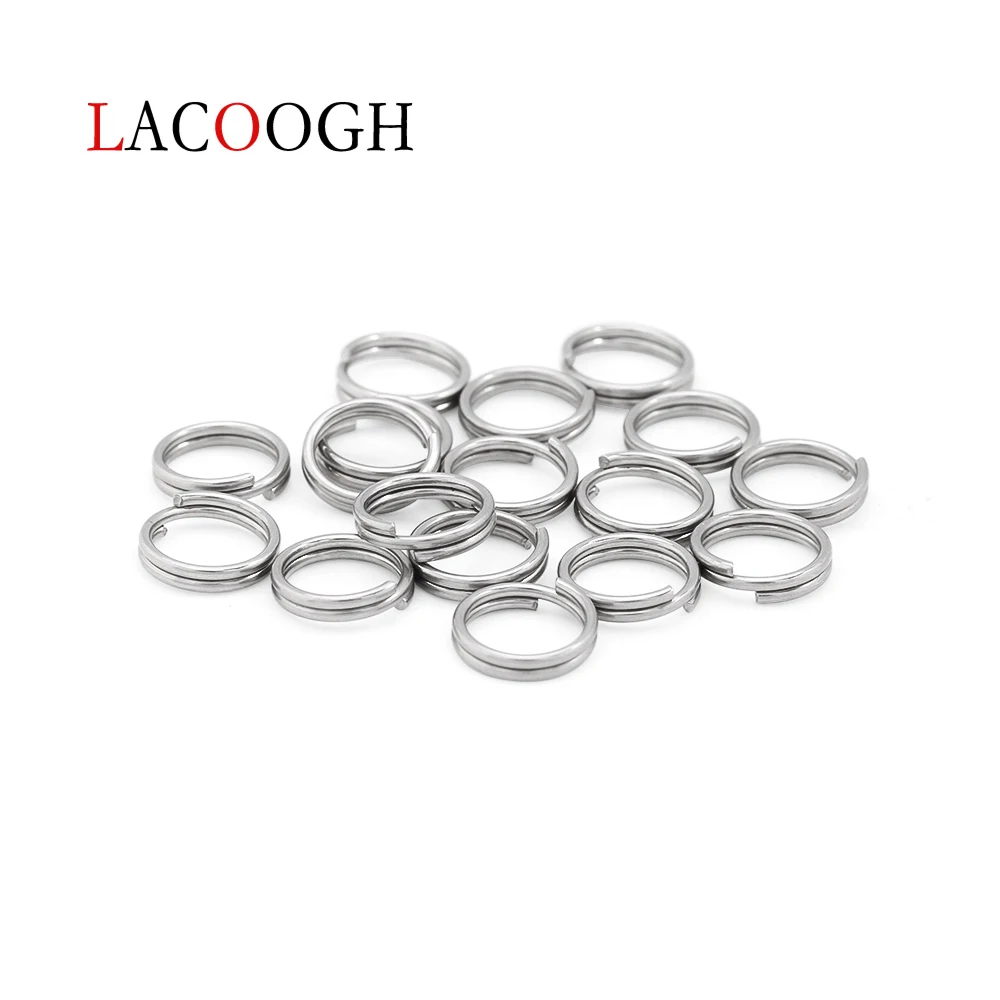100 шт. двойные соединительные кольца из нержавеющей стали 5/6/7/8/10/12 мм|Ювелирная