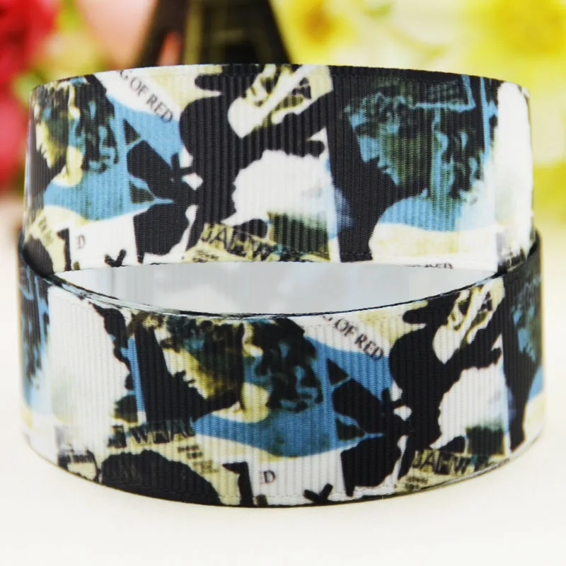 

22 мм 25 мм, 38 мм, 75 мм с абстрактным рисунком в виде печатная корсажная лента вечерние свадебные украшения 10 ярдов X-03851