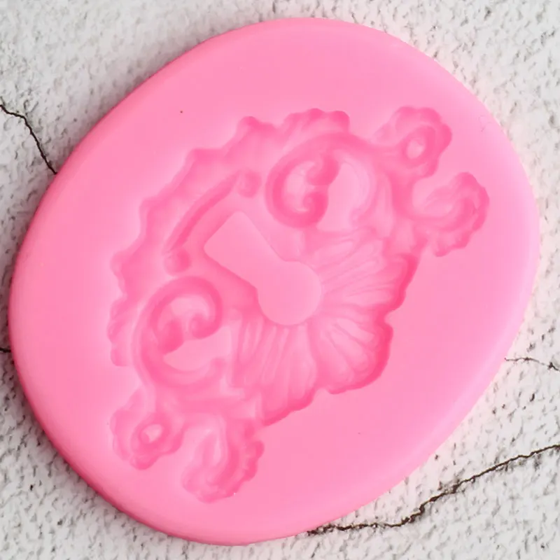 3D Замочная скважина торта границы силиконовые формы кекс сделай сам Топпер