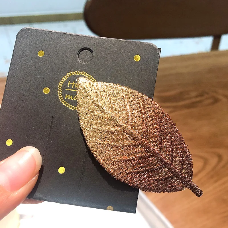 1 шт. Новый градиентный боковой зажим челка сверху для волос из ткани заколка