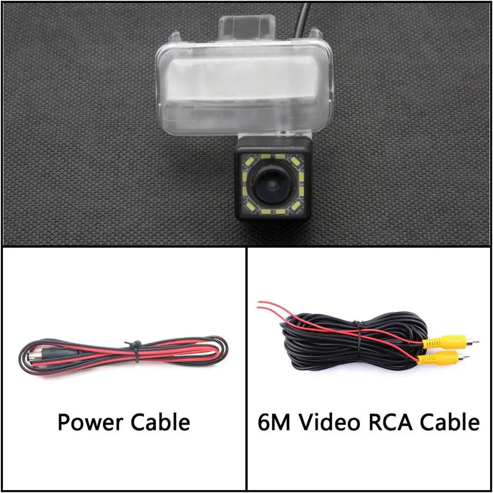 Camera Only 12 Светодиодный свет камера заднего вида для Toyota Fortuner Auris Ascent Sport YARiS Highlander CAMRY Kluger парковочная камера заднего вида - Название цвета: Camera Only