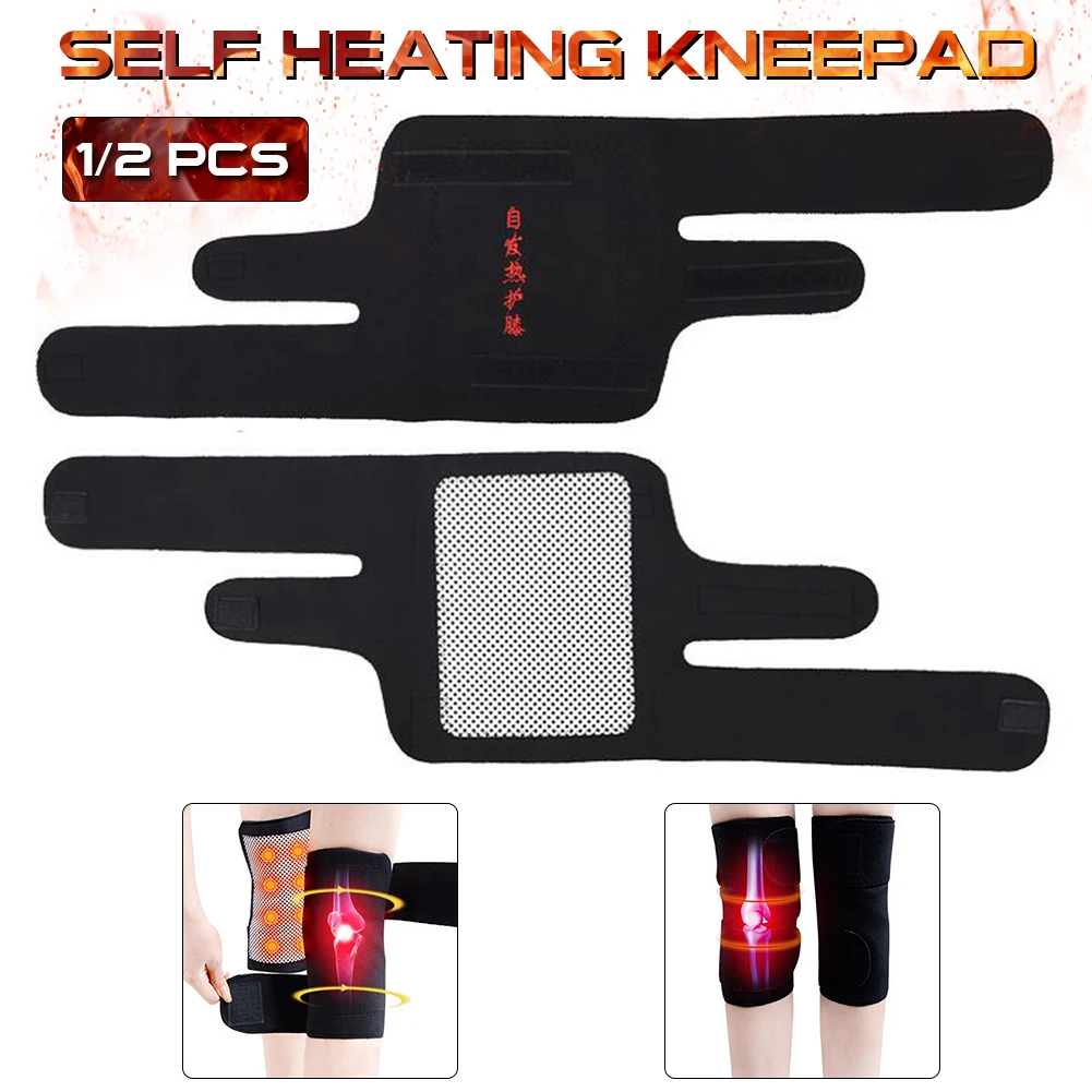 

1/2pcs Knee Pads Winter Knee Joint Compression Self-Heating Fitness Breathable Protective Knee Support