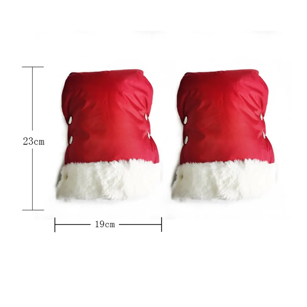 2 шт. зимняя теплая прогулочная коляска перчатки Водонепроницаемый аксессуары