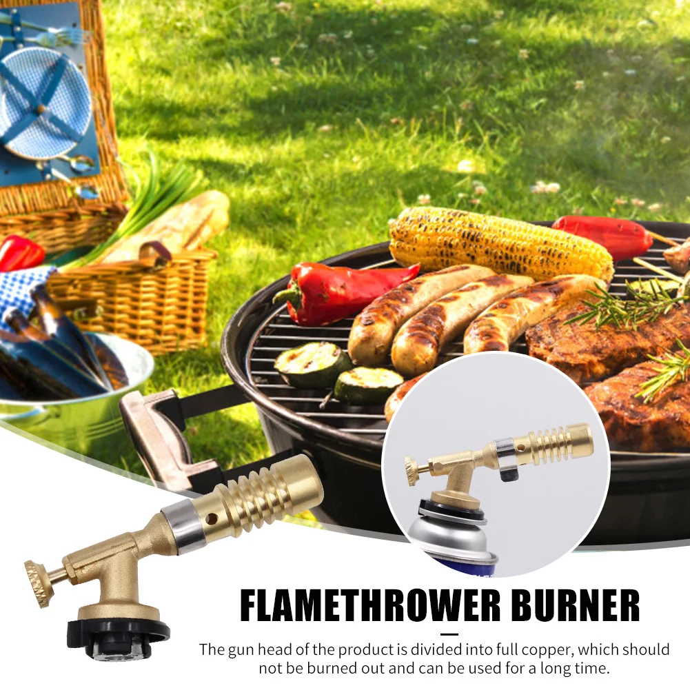Медь сварки Водостоки фонарь газовая турбо огнемет для кемпинга на открытом