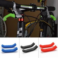 new 1 pair scooter bicycle brake handle cover bike silicone sleeve universal type lever protection cycling accessory