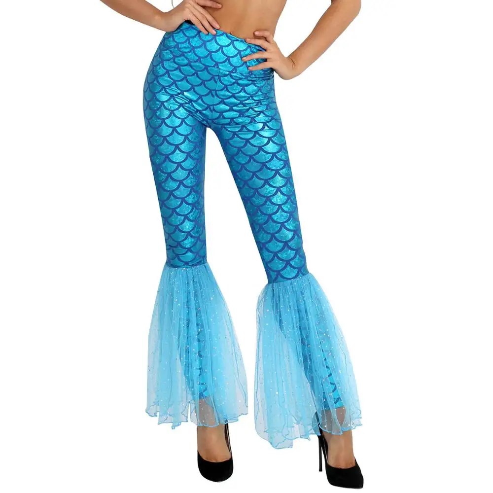 Женские модные весенние брюки фэнтезийные костюмы русалки на Хэллоуин для