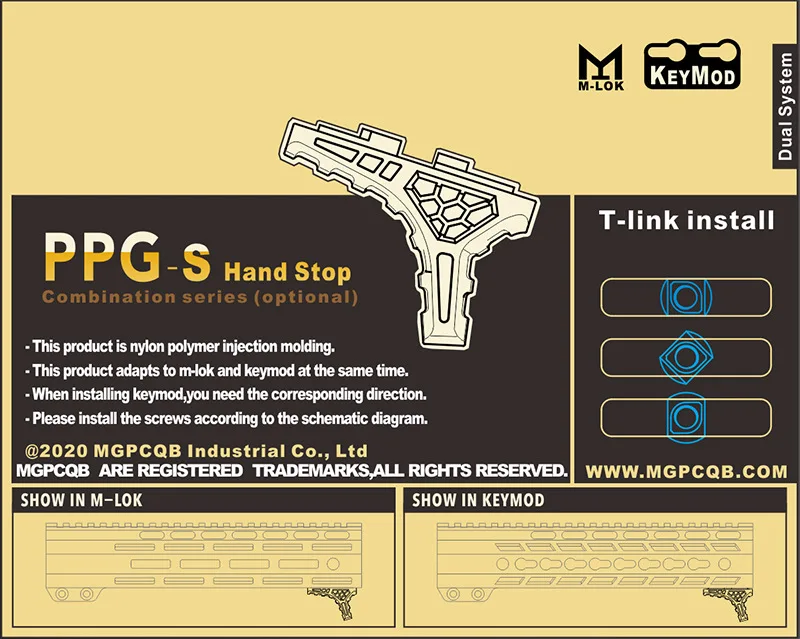 MGPCQB Handstop комплект Передняя рукоятка ручки аксессуары для M Lok Keymod Универсальный M4