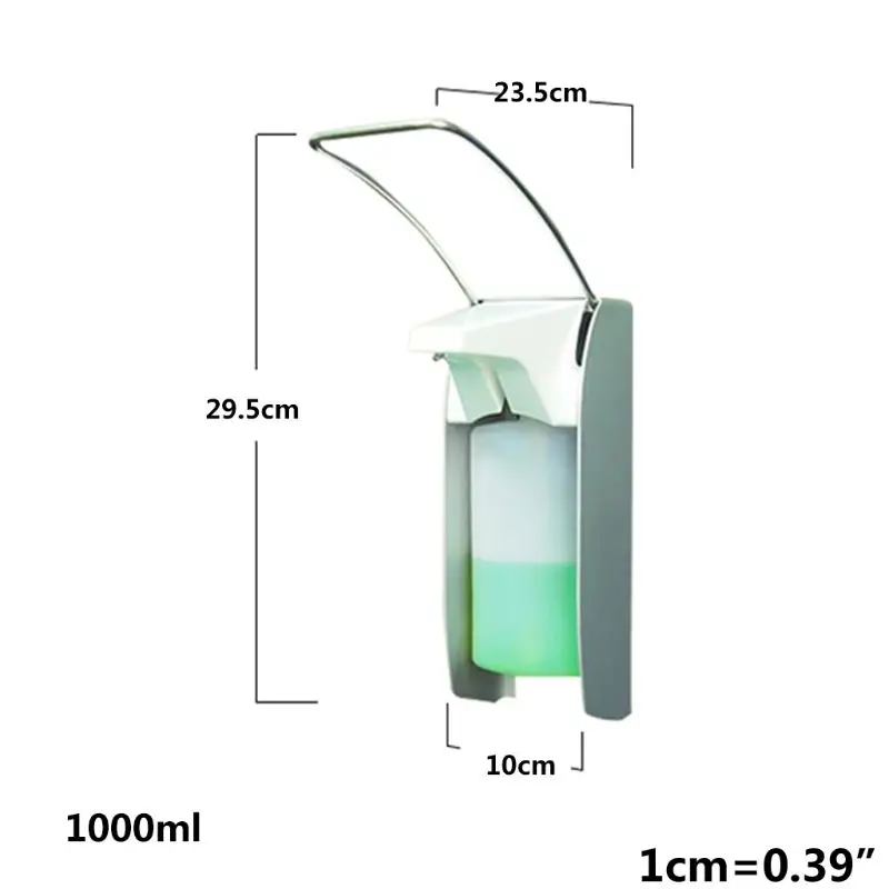 

Soap Disinfectant Dispenser Stainless Steel Handle Hygienic Soap Dispenser
